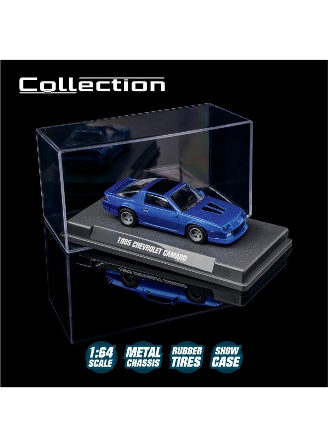 Majorette مجموعة سيارات ماجوريت 1985 شيفروليه كامارو - سيارة أيقونية لجمع التذكارات مع هيكل معدني، إطارات مطاطية وعرض، مقياس 1:64، للأعمار 14 وما فوق، الموجة 1 - Image 4